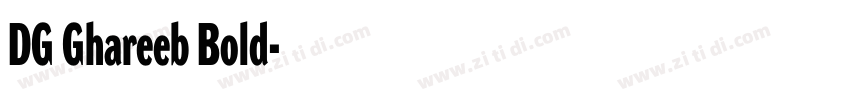 DG Ghareeb Bold字体转换